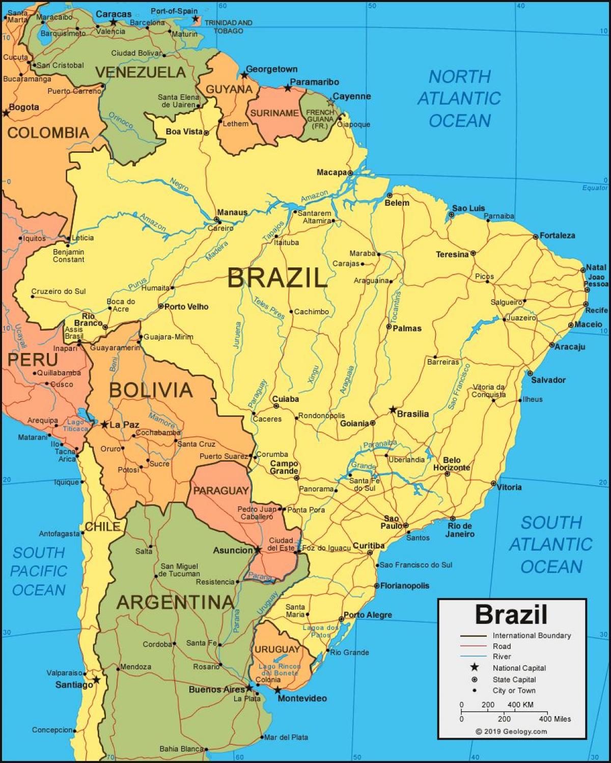 Brasil Cidades Mapa 
